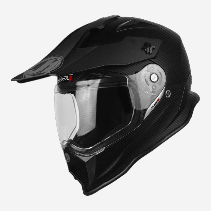 저스트원 J14 카본 듀얼 오프로드 헬멧 BLACK MATT